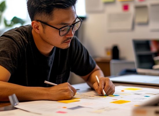 designer-working-reusable-components-design-tokens-design-system_1314467-49373